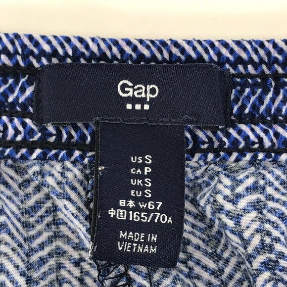 GAP Sunkissed Printed Shorts Women's Small Tie-Front Blue Print Viscose Summer - Picture 8 of 10